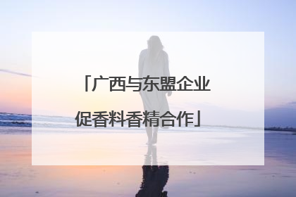 广西与东盟企业促香料香精合作