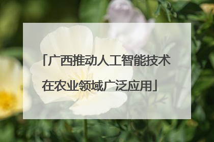 广西推动人工智能技术在农业领域广泛应用
