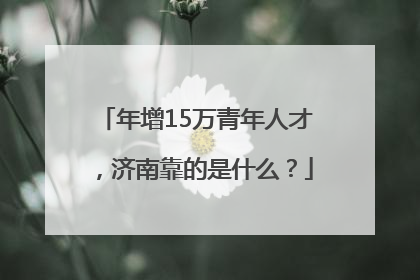 年增15万青年人才，济南靠的是什么？