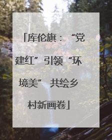 库伦旗：“党建红”引领“环境美” 共绘乡村新画卷