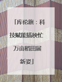 库伦旗：科技赋能插秧忙 万亩稻田展新姿