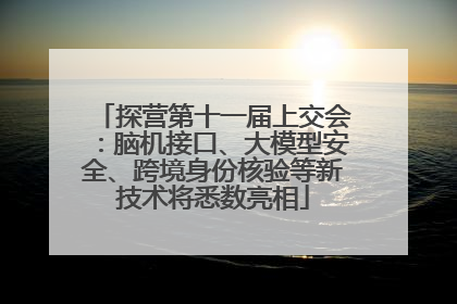 探营第十一届上交会：脑机接口、大模型安全、跨境身份核验等新技术将悉数亮相