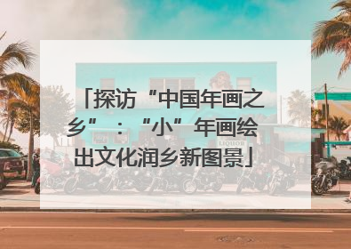 探访“中国年画之乡”：“小”年画绘出文化润乡新图景