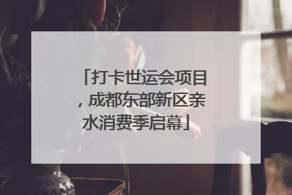打卡世运会项目，成都东部新区亲水消费季启幕