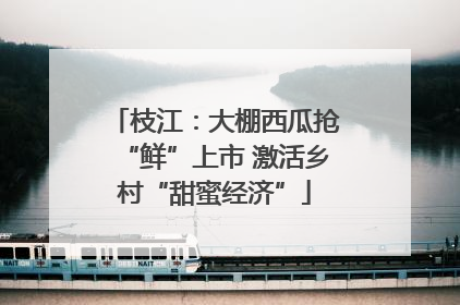 枝江：大棚西瓜抢“鲜”上市 激活乡村“甜蜜经济”