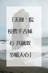 无棣：院校携手古城行 共融双节暖人心