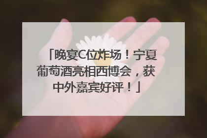 晚宴C位炸场！宁夏葡萄酒亮相西博会，获中外嘉宾好评！