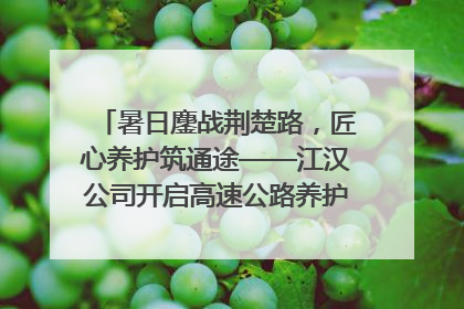 暑日鏖战荆楚路，匠心养护筑通途——江汉公司开启高速公路养护专项工程建设热潮