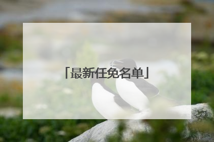 最新任免名单