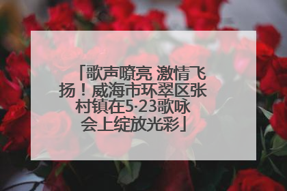 歌声嘹亮 激情飞扬！威海市环翠区张村镇在5·23歌咏会上绽放光彩