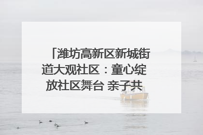 潍坊高新区新城街道大观社区：童心绽放社区舞台 亲子共谱六一欢歌