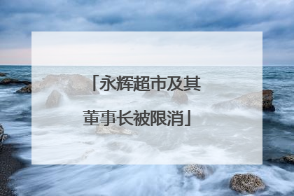 永辉超市及其董事长被限消