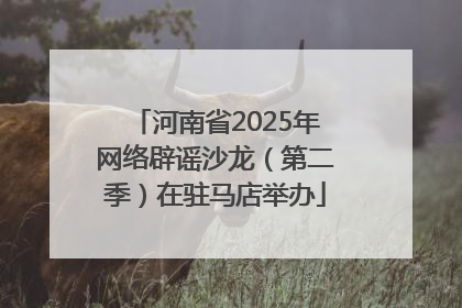 河南省2025年网络辟谣沙龙（第二季）在驻马店举办