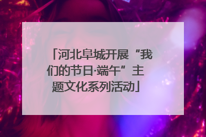 河北阜城开展“我们的节日·端午”主题文化系列活动
