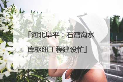 河北阜平：石漕沟水库枢纽工程建设忙