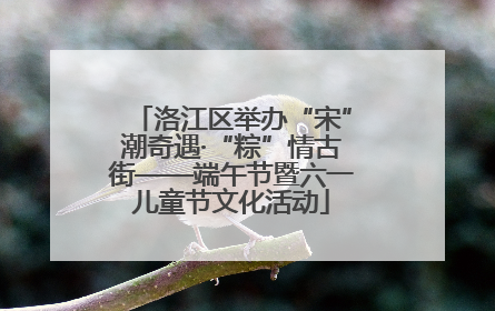 洛江区举办“宋”潮奇遇·“粽”情古街——端午节暨六一儿童节文化活动