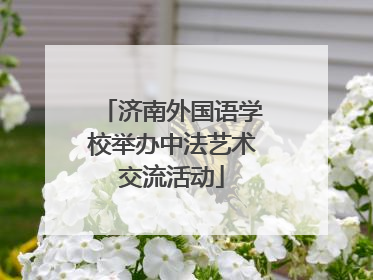 济南外国语学校举办中法艺术交流活动