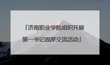 济南职业学院组织开展第一书记观摩交流活动