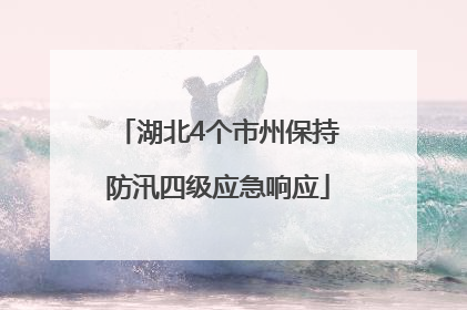 湖北4个市州保持防汛四级应急响应