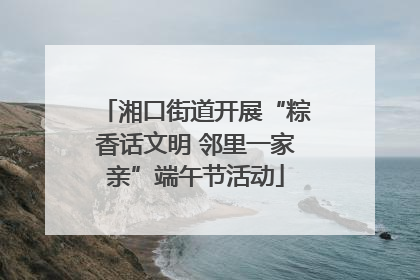 湘口街道开展“粽香话文明 邻里一家亲”端午节活动