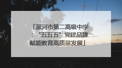 漯河市第二高级中学：“五五五”党建品牌赋能教育高质量发展