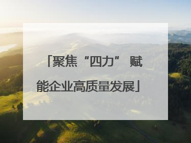 聚焦“四力” 赋能企业高质量发展