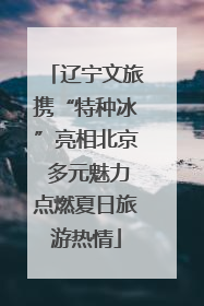 辽宁文旅携“特种冰”亮相北京 多元魅力点燃夏日旅游热情