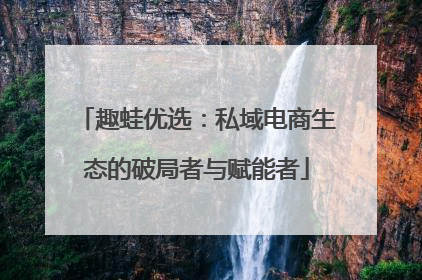 趣蛙优选：私域电商生态的破局者与赋能者
