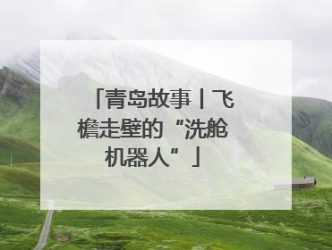 青岛故事丨飞檐走壁的“洗舱机器人”