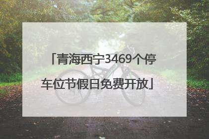青海西宁3469个停车位节假日免费开放