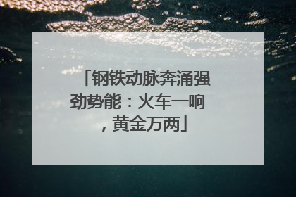 钢铁动脉奔涌强劲势能：火车一响，黄金万两