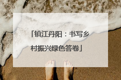 镇江丹阳：书写乡村振兴绿色答卷
