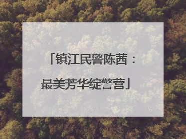 镇江民警陈茜：最美芳华绽警营