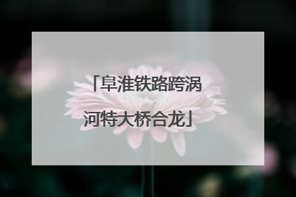阜淮铁路跨涡河特大桥合龙