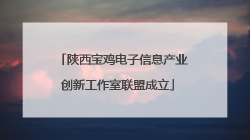 陕西宝鸡电子信息产业创新工作室联盟成立