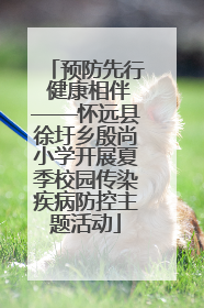 预防先行 健康相伴——怀远县徐圩乡殷尚小学开展夏季校园传染疾病防控主题活动