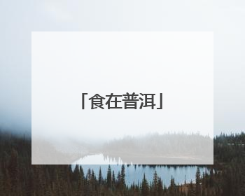 食在普洱