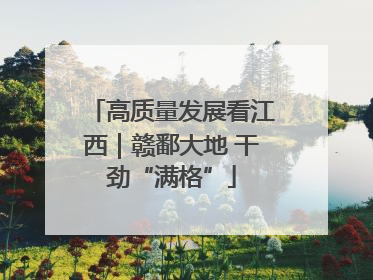 高质量发展看江西｜赣鄱大地 干劲“满格”