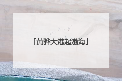 黄骅大港起渤海