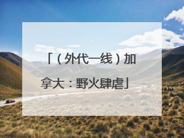 （外代一线）加拿大：野火肆虐
