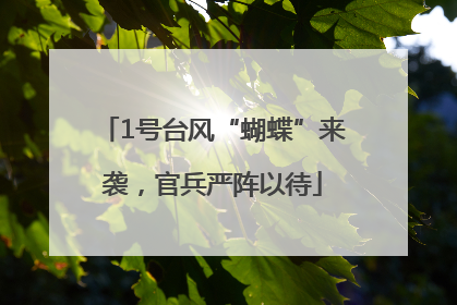 1号台风“蝴蝶”来袭，官兵严阵以待