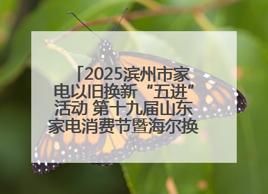 2025滨州市家电以旧换新“五进”活动 第十九届山东家电消费节暨海尔换新万里 行山东站全面启动
